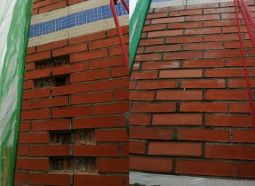 sustitucion aplacado de ladrillo